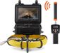 Caméra d'égout pour inspection de tuyaux, avec sonde 512Hz, écran 9 pouces avec résolution 720p, et une longueur de 165 pieds