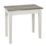 Haku Bijzettafel | 56 x 30 x 52 cm | Wit; Grijs - MDF
