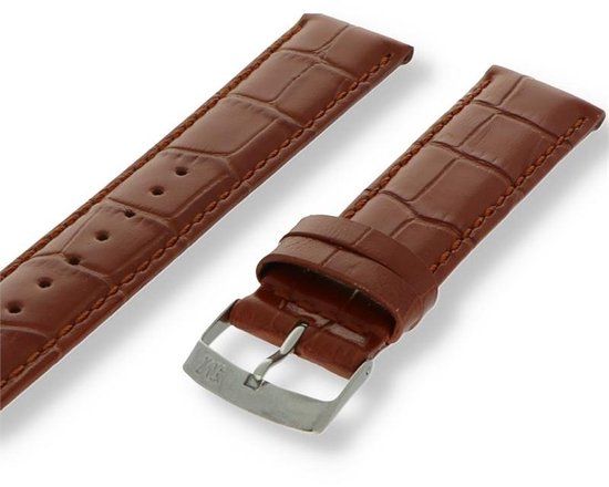 Morellato PMX041SAMBA20 Basic Collection Horlogeband - 20mm - Unisex - Bruin Leer