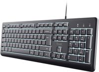 Trust Primo Beleuchtete toetsenbord Thuis/Werk USB AZERTY Frans Zwart