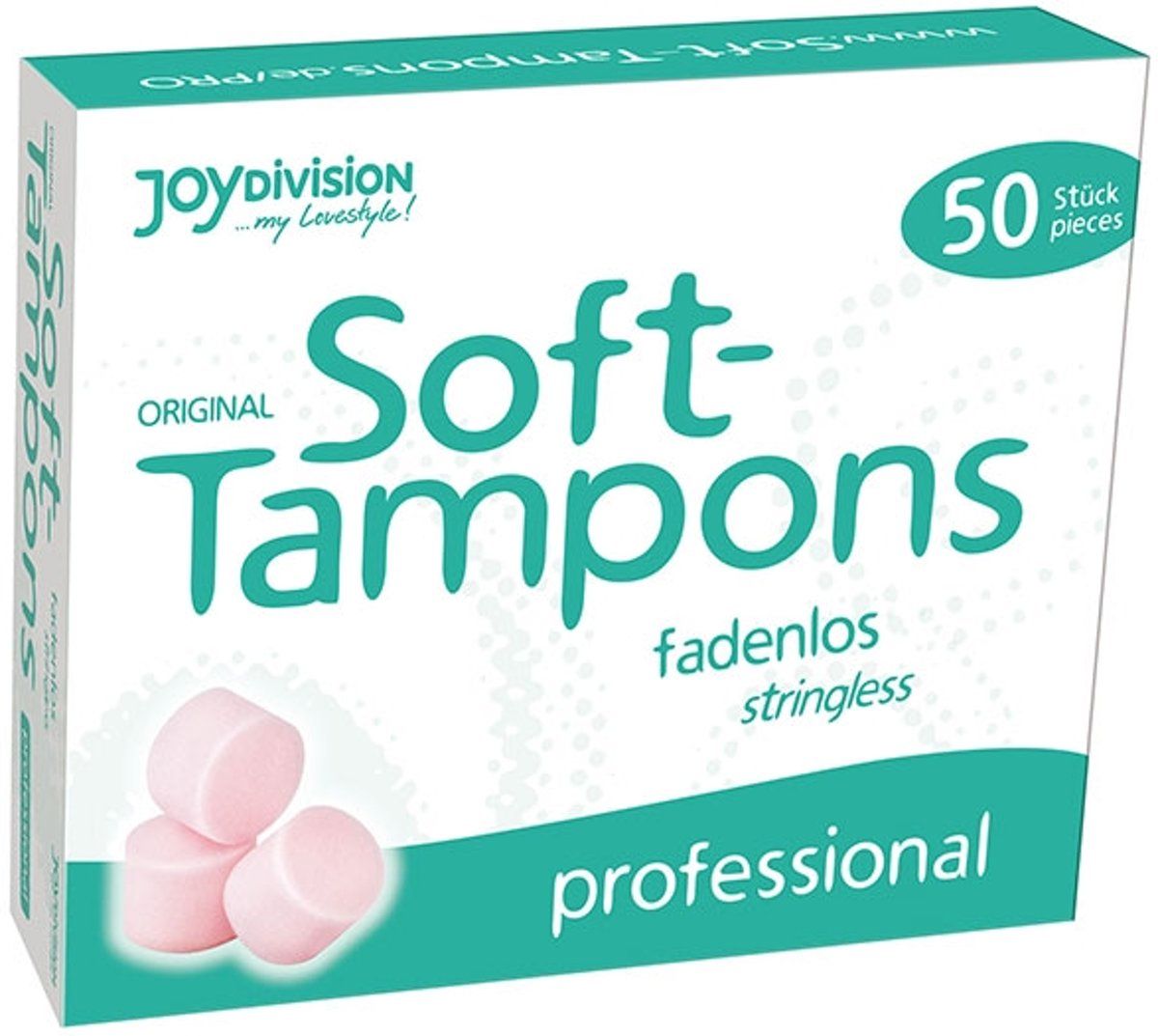 JOYDIVISION - 50 Soft Original Tampons SOFT TAMPONS PROFESSIONAL 50PCS