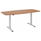 hjh OFFICE PRO Bureau - In Hoogte Verstelbaar - Walnoot - Xmst 22 S