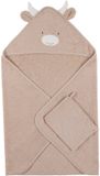 Noukie's F&O Badcape - 75 x 75 cm - Badstof - Beige