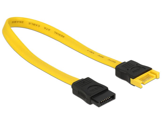 DeLOCK 83949 gele kabel 0,2m