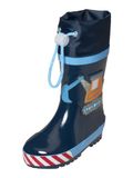 Playshoes Regenlaarzen voor jongens - Bouwwerkplaats - Blauw - maat 20-21EU