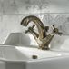 Hudson Reed Earlham Robinet de lavabo 1 trou Style Art Déco Années 20 avec bonde pop-up - Laiton brossé