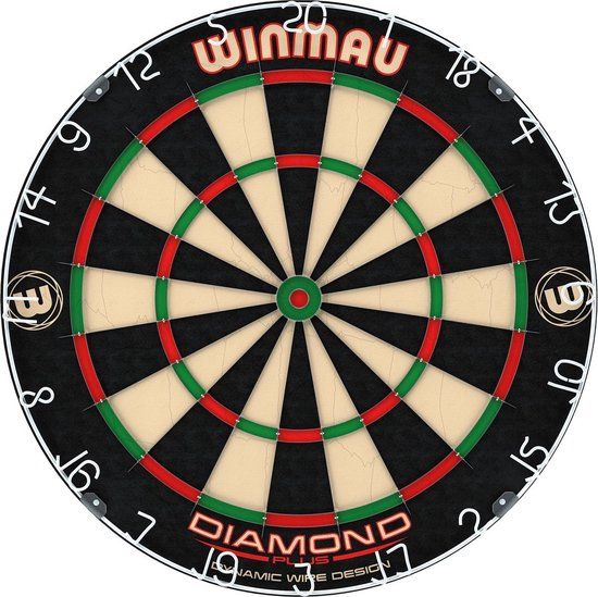 WINMAU - Diamond Plus dartbord - 45 cm - Sisal