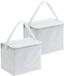 Merkloos Kleine koeltas voor lunch - 2x - wit - 20 x 13 x 17 cm - 4.5 liter