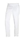 BP 1645-485-21-Ls Unisex broek, met elastiek in de taille, 215,00 g/m² stofmix, wit, Ls