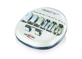 Ansmann Energy 16+ Batterij-oplader - Laadt 16 batterijen (AA, AAA, C, D, 9V)