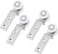 KIBBEH Rolgordijnrol 4 pièces 20mm Blanc/Argent Plastique/Acier