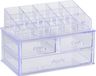 Merkloos / Sans marque Edco Make-up organizer/opberger - 14 x 13 x 16 cm - transparant
