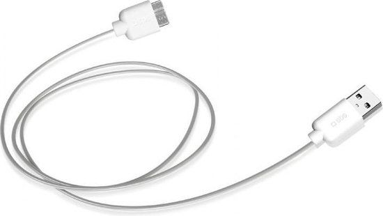 Sbs TECABLEMICROSA USB-kabel 1 m USB 3.2 Gen 1 (3.1 Gen 1) Micro-USB B USB A Wit