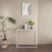 en.casa Console tafel Austevoll 90x30x80 cm staal wit