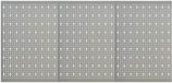 vidaXL Gaatjespaneel wandgemonteerd 3 st 40x58 cm staal