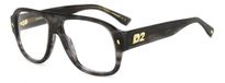 Dsquared2 D2 0125 Grey horn 56/15/145 Homme Montures de lunettes