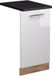 Vicco Fame-Line Vaatwasserfrontpaneel – 45 cm, Wit Hoogglans/Goudkleurig Eiken