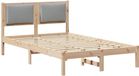 vidaXL Bedframe Lichtgrijs Massief Grenenhout 120 x 190 cm