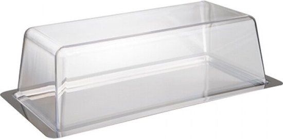 EMGA Taart Bord - RVS - Zwart - 37 x 16 cm - Vaatwasserbestendig