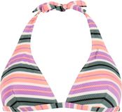 Protest MIXJaneiri Halter Bikini Top Dames - Jelly Purple - Gestreept