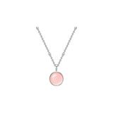 Glanzstücke München Ankerketting Zilver Gerhodineerd 925 zilver Amazoniet Roze