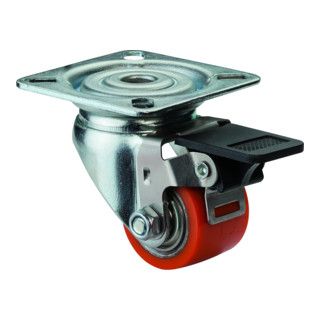 BS wielen compact A620.C10.035 zwenkwiel met rem - 35 mm - 1 stuk