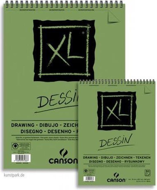Canson teken papier blok met spiraal A3 50 vel 160 grams