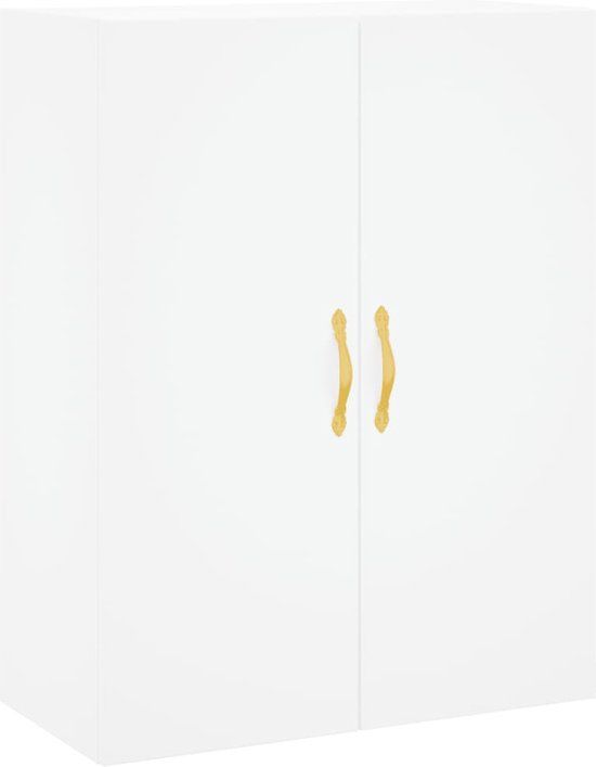vidaXL Wandkast 69,5x34x90 cm Wit