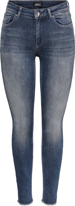 ONLY ONLBLUSH MID SK ANK RW REA422 Dames Jeans - Special Blue Grey Denim - Maat XS/30