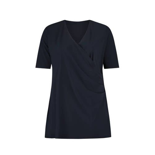 Plus Basics Travelstof Top Blauw