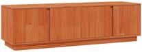 vidaXL TV-kast, wasbruin, 140 x 40 x 40 cm, massief grenenhout