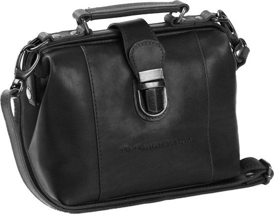 The Chesterfield Brand Rachael Leren Schoudertas Zwart - 17x13x13 cm