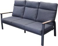 AVH-Collectie Kota 3-zitsbank antraciet aluminium