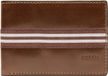 FOSSIL Jared Front Pocket Wallet Bifold Medium Brown Leren Kaarthouder Portemonnee