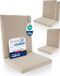 Beautissu QD-NL Set de 4 coussins de chaise de jardin premium dossier bas 105x48 cm 100% imperméable résistant aux intempéries séchage rapide résistant aux UV naturel