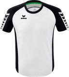 Erima Six Wings Shirt Korte Mouw Heren - Zwart / Wit | Maat: XL
