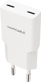 NANOCABLE 10.10.2029 oplader voor mobiele apparatuur Smartphone Wit AC Snel opladen Binnen 30W