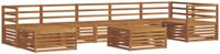 vidaXL Buiten bank set 8 st naturel