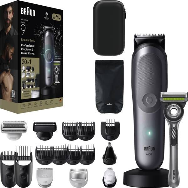 Braun All-in-One Series 9 AIO9540 Trimmer - Zilver