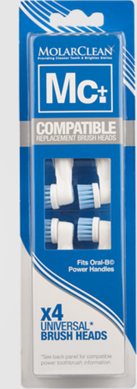 MolarClean Replacement Brush Heads Oral-B - 0634041593681