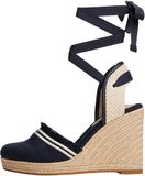 Tommy Hilfiger Fringe Canvas High Wedge Fw0fw08878 espadrilles met sleehak voor dames