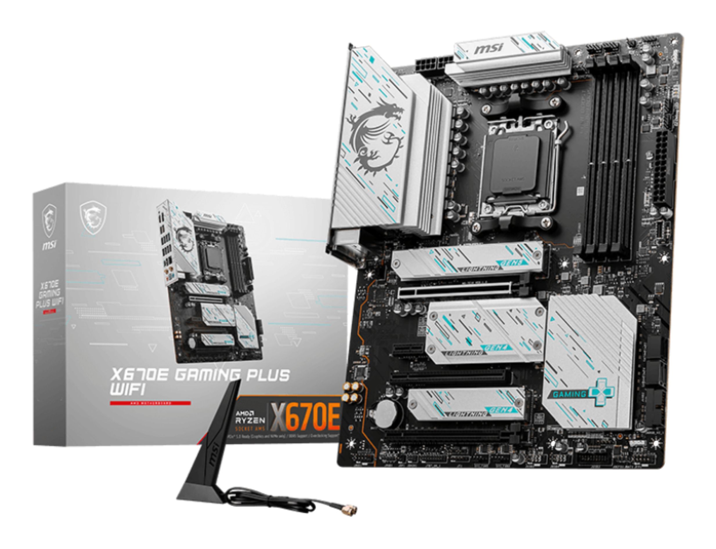 MSI X670E GAMING PLUS WIFI Moederbord - AMD X670 - Socket AM5 - ATX