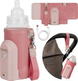 Lionelo Thermup Go Evo Flessenwarmer - Roze