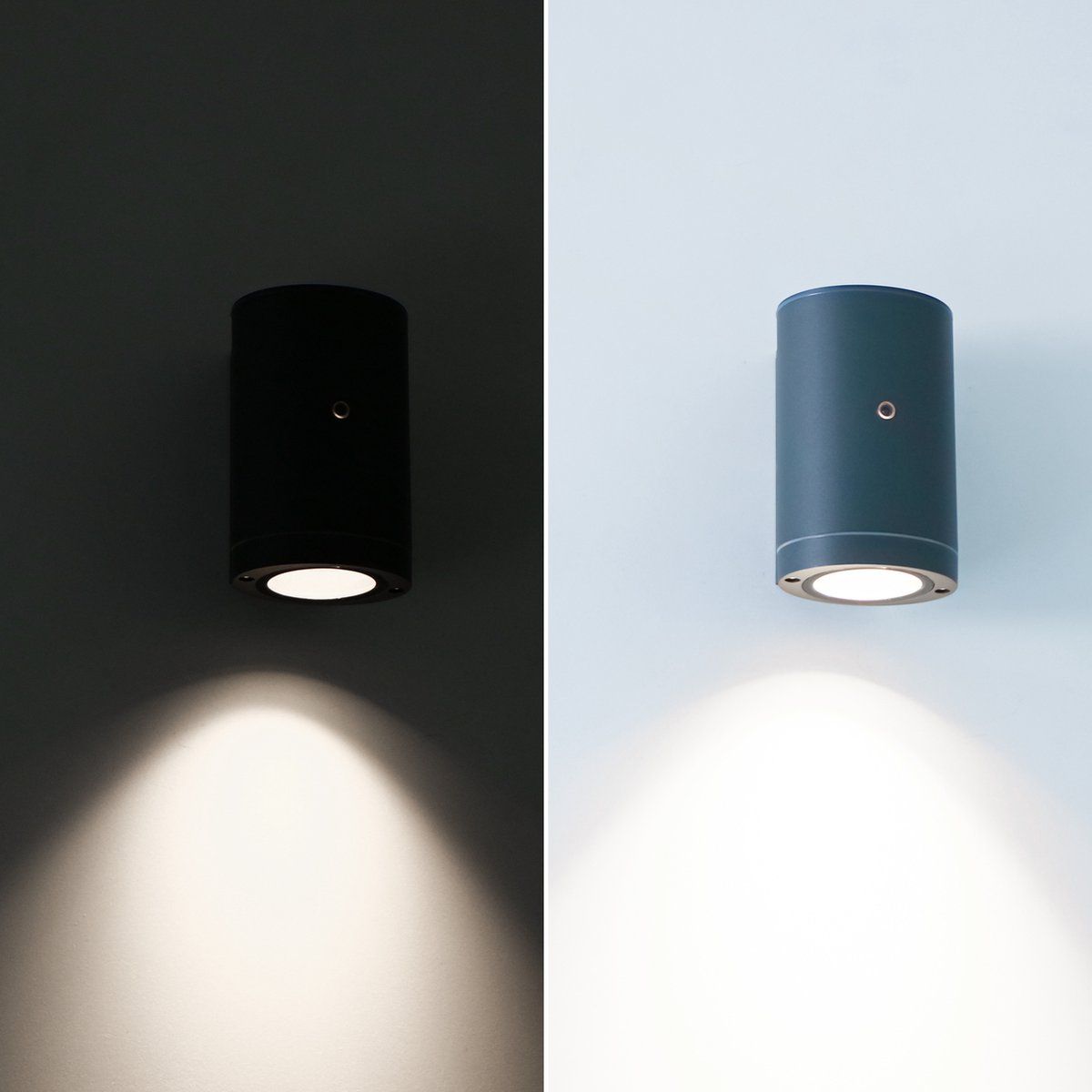 Proventa Wandlamp buiten met sensor - Wit - Aluminium - Neutraal wit licht