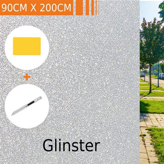 te Simpel Simple Fix Raamfolie Glinster - 90cm x 200cm