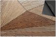 Dietrix Inductie beschermer 71x52 - Hout en Boom - Diagonale lijnenspel hout - Afdekplaat inductie mat