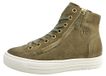 Paul Green Chaussures de ville pour femmes, bottines, lacets, couleur verte, style décontracté