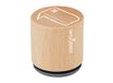 Stempel van hout en rubber, diameter 33 x 30 mm.