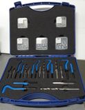 Bohrcraft Schroefdraadreparatie assortiment helicoil M5 - M12 met boren en indraaitools en helicoils 130 delig