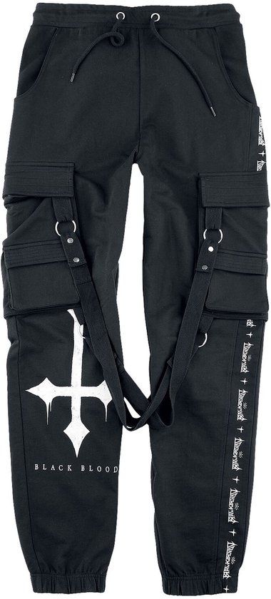 Black Blood by Gothicana Gothicana Stoffen broek - Heren - L